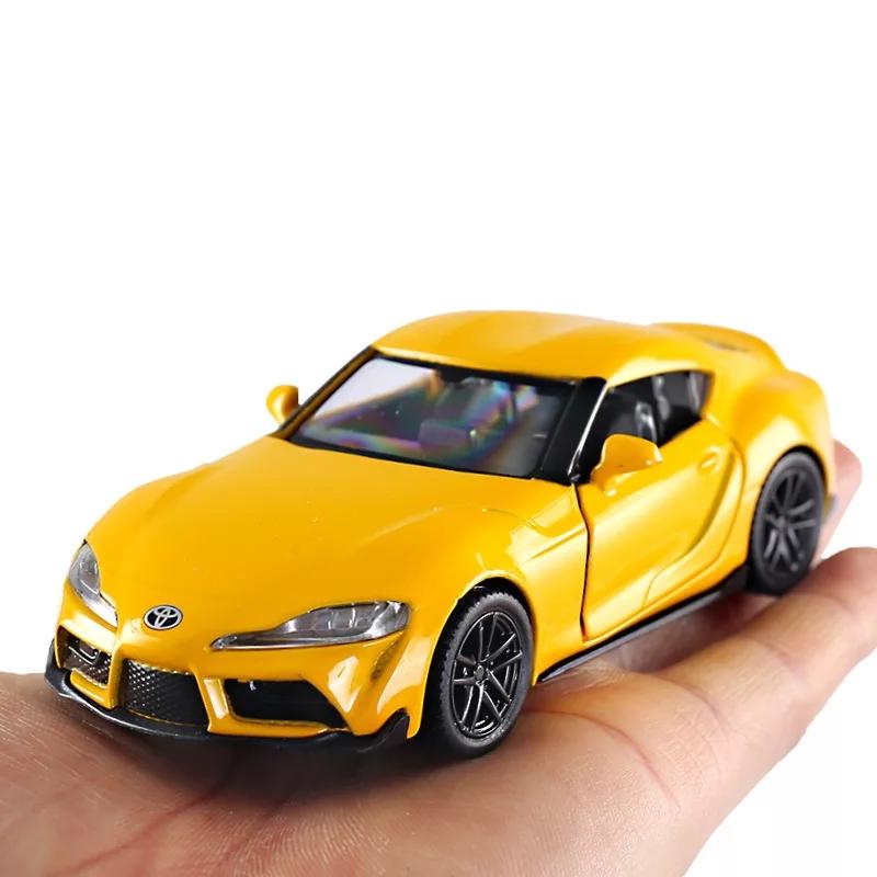 Форсаж JDM 2020 Toyota GR Supra Суперкар Симуляция Литой и Игрушечный Автомобиль RMZ city 1:36 моделей автомобилей из сплава, подарки для детей