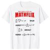 Новинка Mathflix Любимая серия Math Calculus Формулы Футболки с круглым вырезом Графический стритвир Оверсайз Короткий рукав Футболка Женская