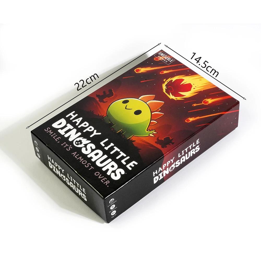 Unstable Games Happy Little Dinosaurs Базовая игра Соревновательный саботаж Забавная карточная игра Расширение для 5-6 игроков Tic Tac KO. : драконы