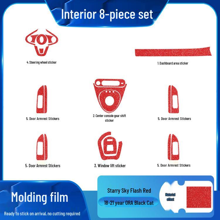 Пленка Звездное небо для интерьера ORA Black/Good Cat, матовая оберточная наклейка для замены