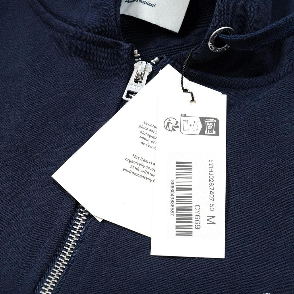 669 AMI Мужская осенне-зимняя новая толстовка на молнии с вышивкой