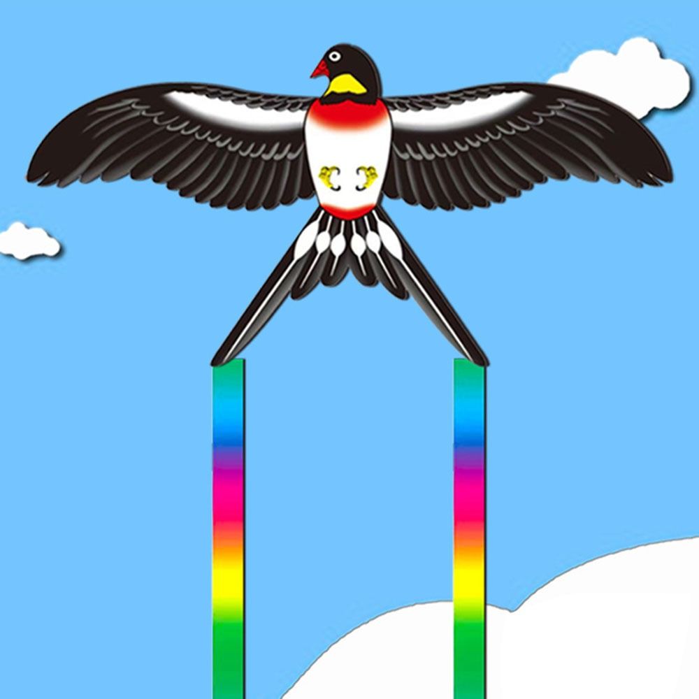 Cartoon Dynamic Kites Plastic Long Tail Kites DIY Fishing Rod Kites  Kids Gift