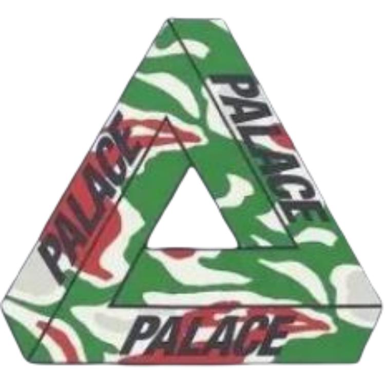 Palace Футболка Tri-Ferg с камуфляжным принтом Jungle, темно-синие топы унисекс, синяя P24TS120