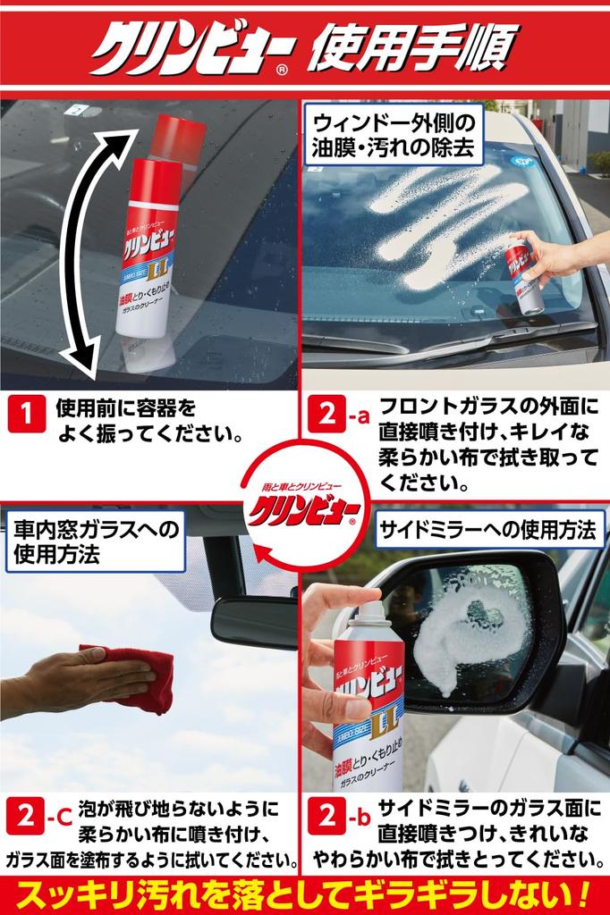 Ichinen Chemicals Очиститель стекол автомобиля Cleanview Cleanview LL 300мл 20940 & Антизапотеватель