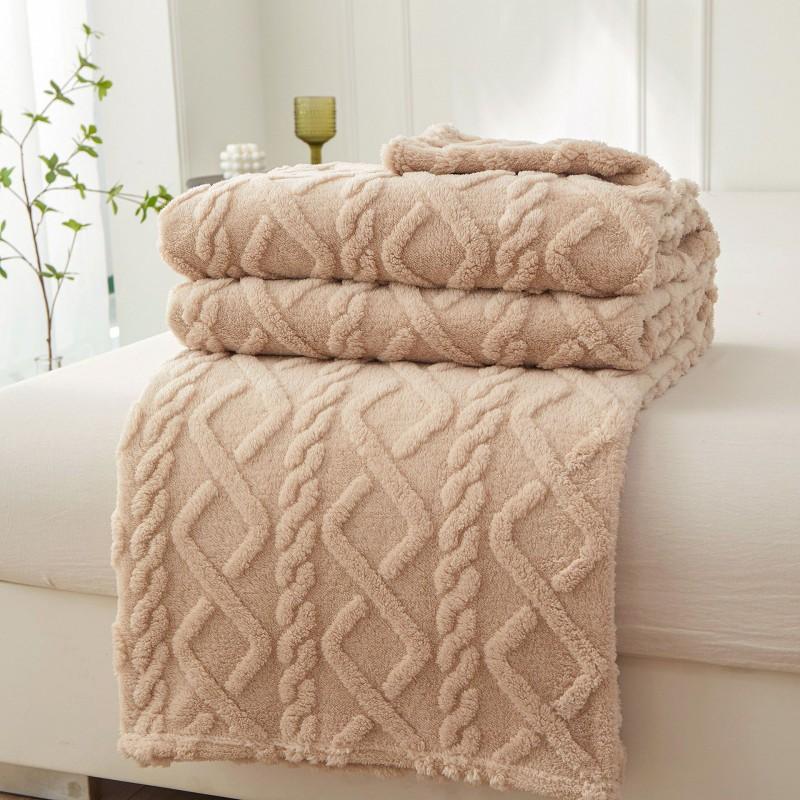 Single-layer Fleece Blanket Coral All-season Home Office Air Conditioner Pet Gift Small