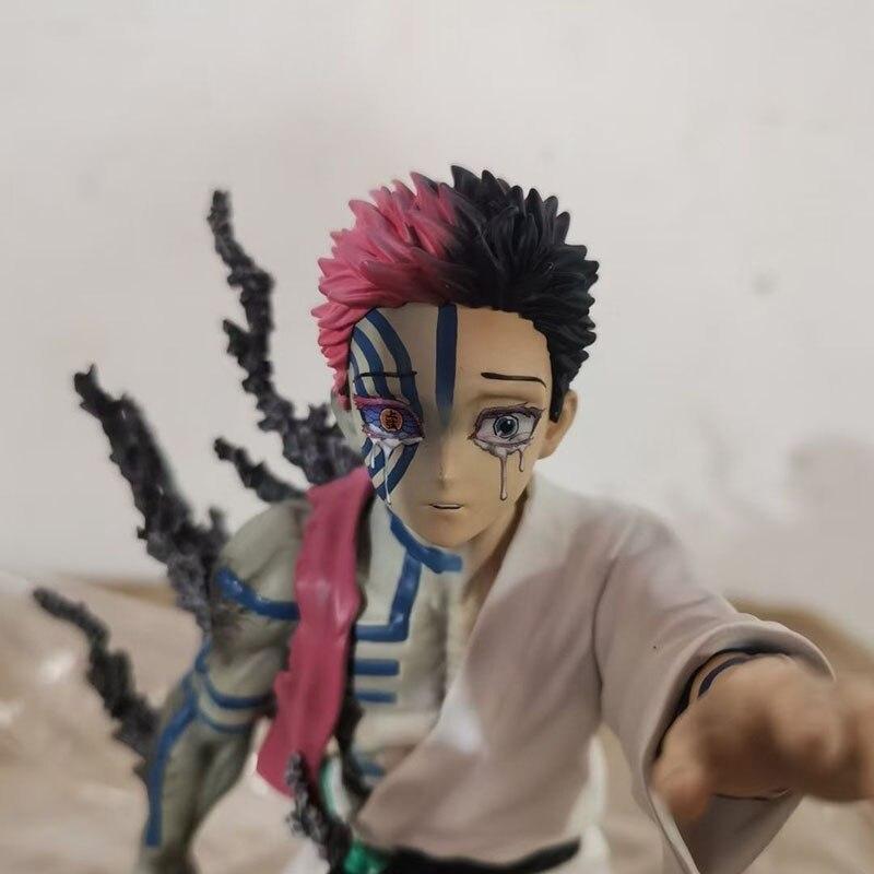 Аниме фигурка Demon Slayer Akaza, фигурка Juuni Kitsuki Akaza, фигурка 15 см, ПВХ, Коллекционная модель, игрушки, подарки