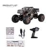 HBX 2098B 1/24, 2,4 ГГц, 4WD, 4WS, Devastator Rock Crawler RTR с двойным сервоприводом, внедорожный радиоуправляемый автомобиль