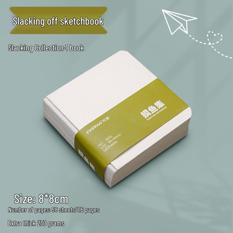 Портативный квадратный мини-скетчбук Yuanhao: Коллекция антистресс, устойчивая к разрывам, утолщенная