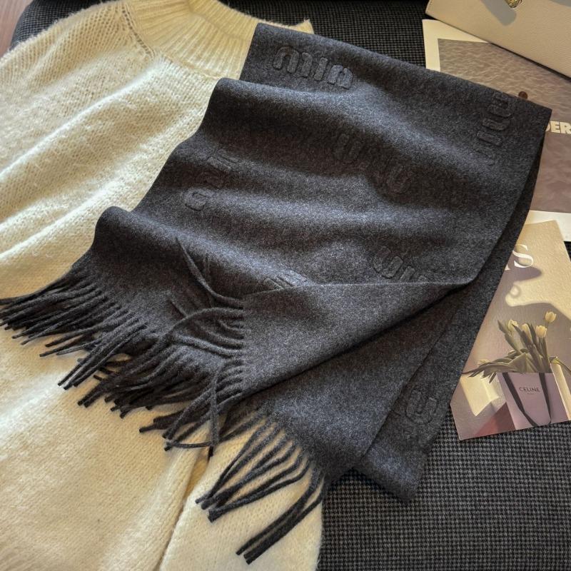 High Quality Scarf Women Autumn Winter Solid Color Simple Classic Wool Blend Muffler Female New Type Versatile Warm Shawl