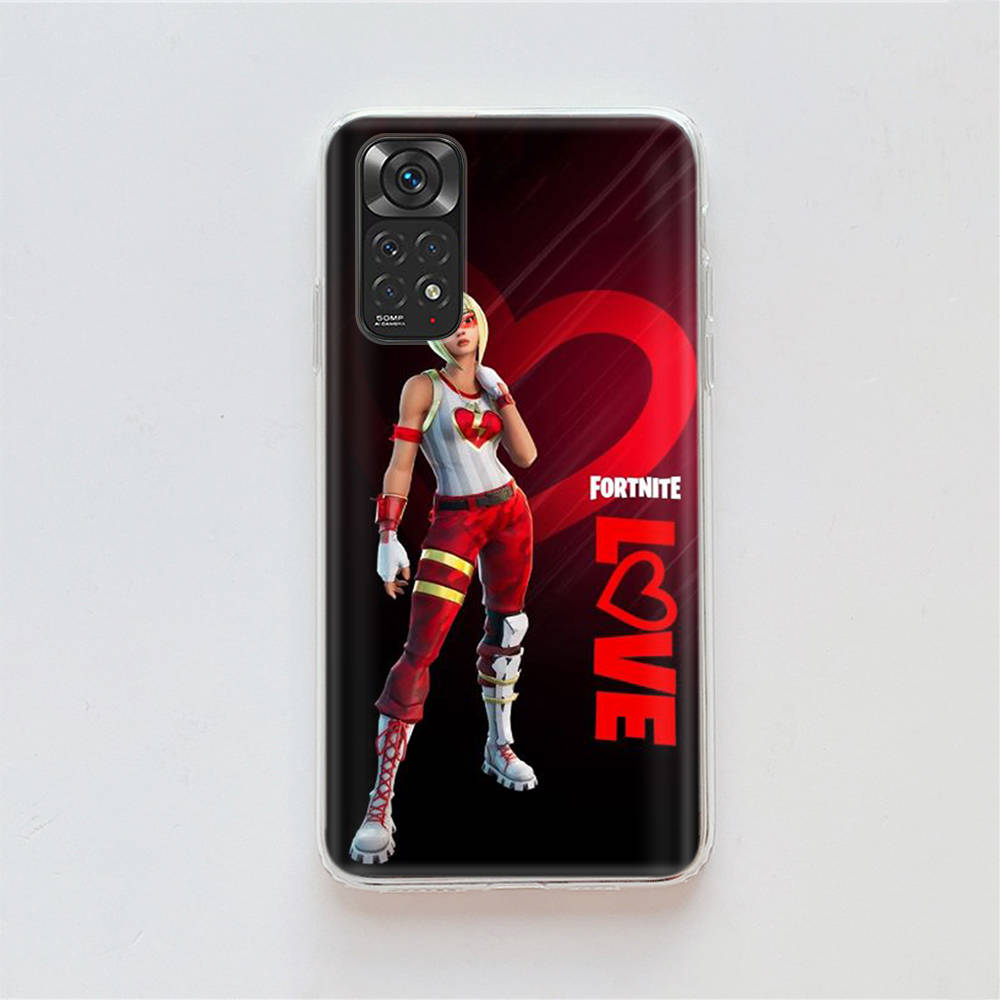 Чехол RT89 Fun Fortnite для Samsung A04 A14 A23 A34 A54 M23 M33 M52 M53 Realme 10 9 C30S C35 C55 VIVO Y02S Y21 Y33S Y51 X80 Pro Прозрачный чехол