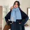 Bow Tie Tied Knitted Scarf for Women Autumn and Winter Warm and Sweet Knitted Scarf