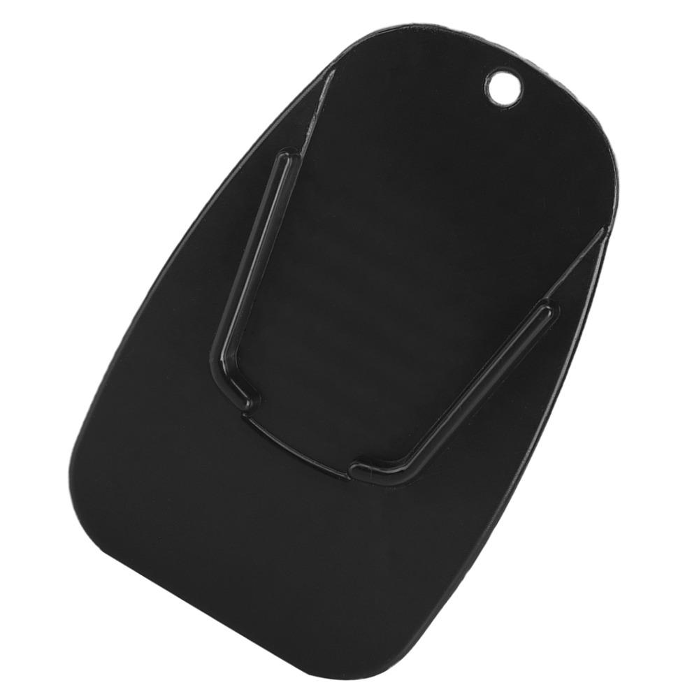 4pcs Anti-Sink Design Side Stand Support Plate Black Kickstand Foot Plate Parking Lot Use