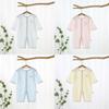 Baby Summer Cotton Romper With Long Sleeves For Newborns And Infants