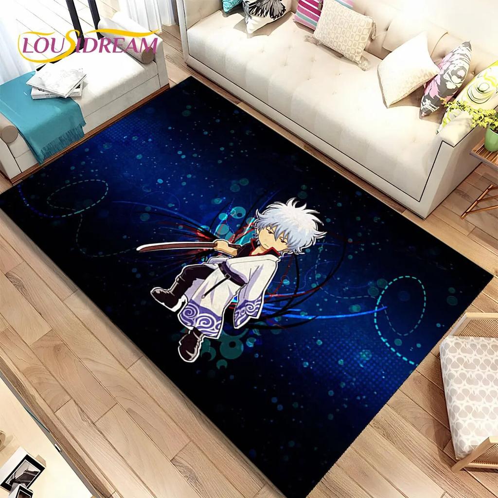 3D Gintoki Kagura Gintama аниме коврик, ковер для гостиной, спальни, дивана, коврик для украшения, детские игры, нескользящий напольный коврик