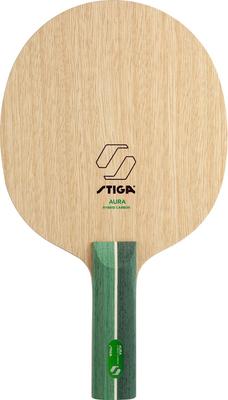 Ракетка для настольного тенниса STIGA Aura Hybrid Carbon, хватка 'shakehand', прямая, отскок и контроль, 1602250137