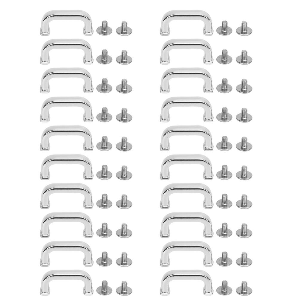 20 шт. Пряжка-арка квадратная 17x8x5 мм сплав D-образное кольцо соединительная пряжка с винтами PH для сумки ручки