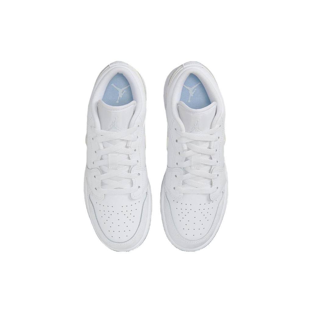 Детские кроссовки Air Jordan 1 Low SE GS Glitter Swoosh Blue Blue-Tint Summit-White FQ9112-100