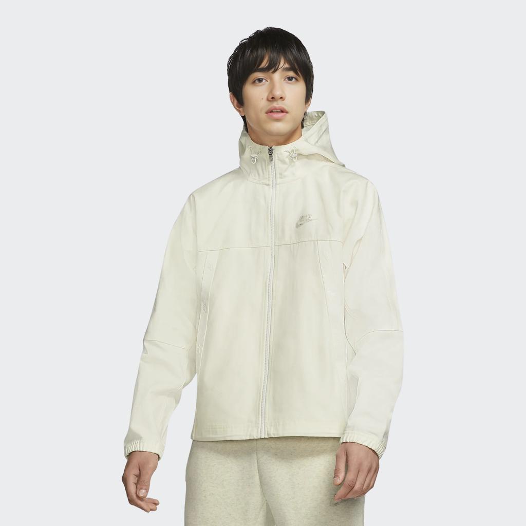 Nike Sportswear Canvas Jacket With Logo Men Outerwear White DC8088-901