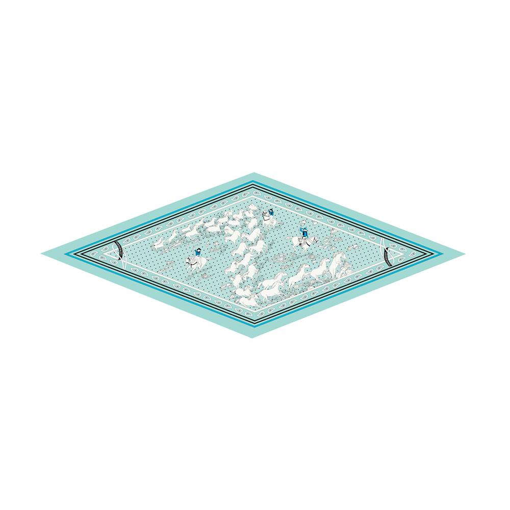 Diamond Scarf Fly Horse Print Brand Silk Scarves Wraps Women Luxury Bandana Headband Lady Hijabs Foulards Neckerchief Shawl