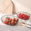 Gold Wire Fruit-Basket Metal Wire Fruit Bowl Iron Art Fruit Storage Baskets Home Decorative Coffee Table Snacks Candy Plate