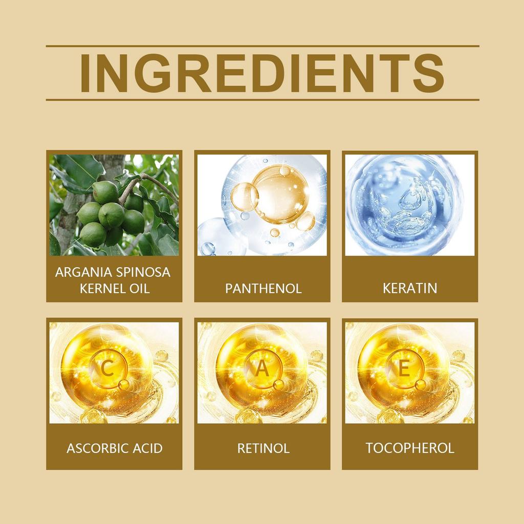 10 мл арганового масла для волос восстанавливает сухие, секущиеся кончики, вьющиеся волосы, делая их гладкими и блестящими