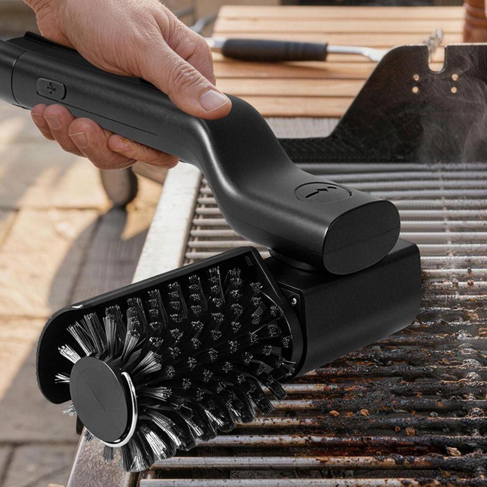 360 Degree Rotate Electric Grill Brush Rechargeable Barbecue Grill Cleaning Brush  BBQ Accessories