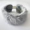 Artificial Hair Band Elastic Imitation Fox Fur Headband Wide Edge Design No Dome Coldproof Winter Hair Tie