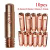 Premium MIG Welder Torch Consumables 10pcs MB15AK 0 6 1 2mm Contact Tips