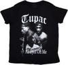 Официально лицензированные товары Rock Off Мужская футболка Tupac All Eyez Ч/Б Черная