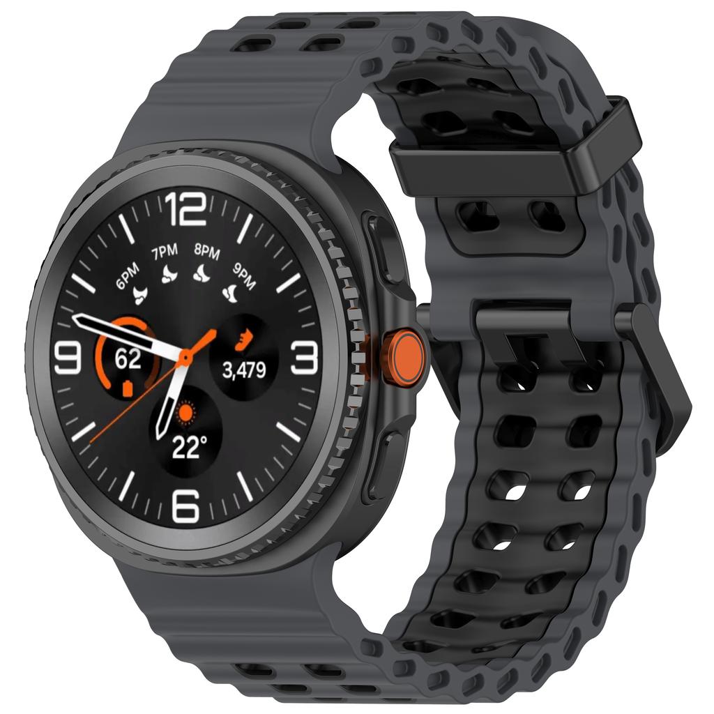 Двухцветные дышащие силиконовые ремешки для Samsung Watch, спортивная сменная лента для Galaxy Watch 8 40 мм 44 мм 8 Classic