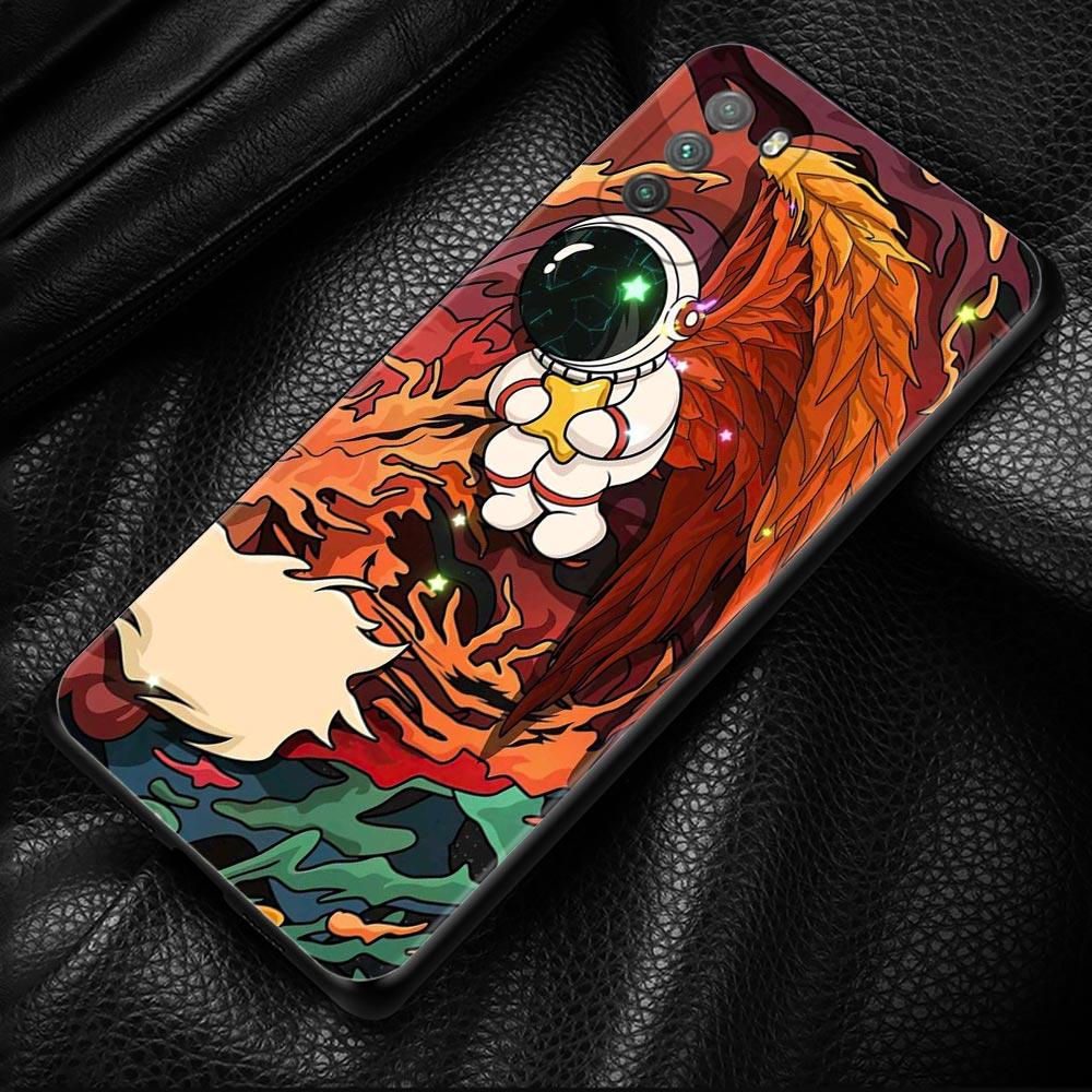 Милый чехол с астронавтом со звездой и планетой для Xiaomi POCO X3 M3 Pro X3 NFC X3 F3 GT F1, чехол для Mi Civi 11T 10T Pro 9T 11 Note 10 Lite
