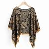 2025 Шали Летний Пляж Сексуальный Женский Модный Принт Шифоновая Свободная Блузка Накидка для Бикини Солнцезащитный Комфортный Пончо Горячий