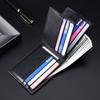 Fashion Business Mens Wallet Slim Credit Card Holder Genuine Leather Cowhide Transparent Window Multiple Card Slots Wallets
