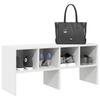 Stackable Shoe Rack White 89.5 x 30 x 40 cm