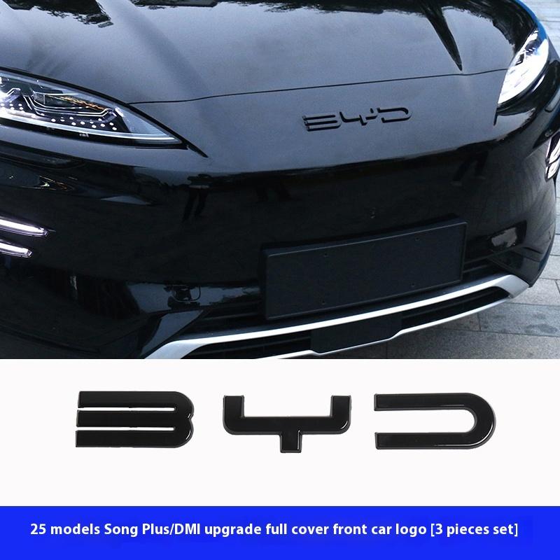 Для BYD Song Plus DM-i Seal U Sealion 6 Черный Воин Накладка на Передний Логотип Значок Отделка Аксессуары для Внешнего Модификации