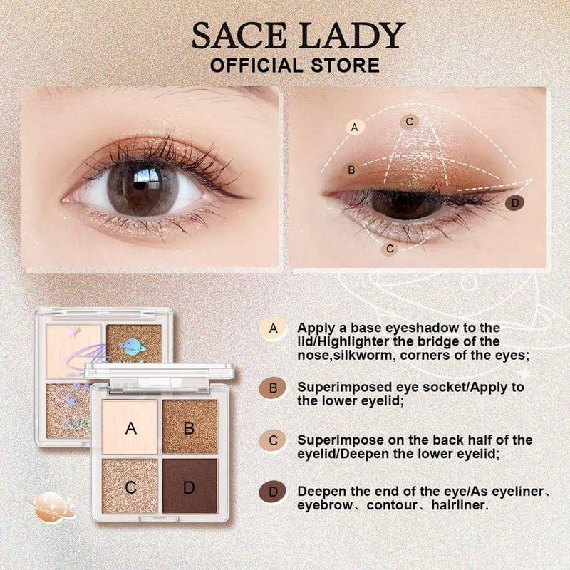 Sace Lady - Палетка теней для век "Звездные глаза" - 4 вида