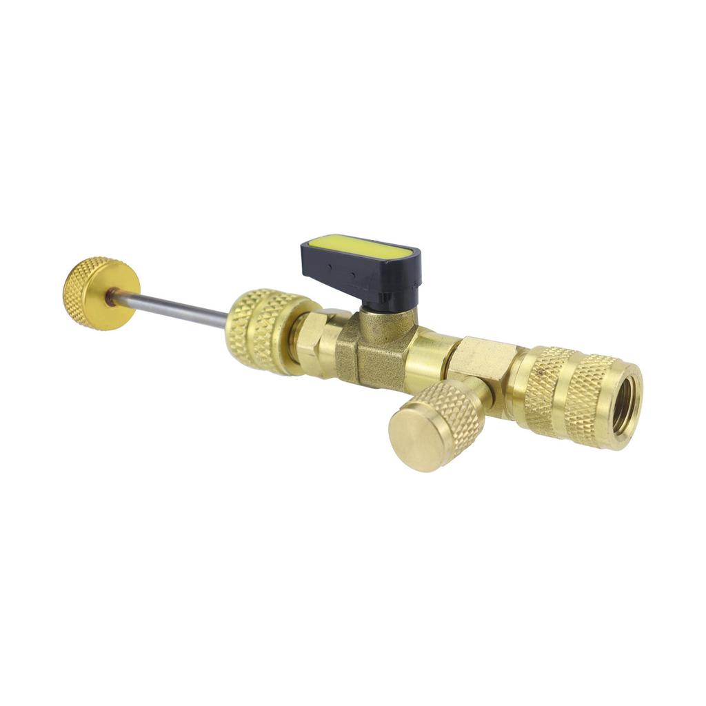 НОВЫЙ Съемник/Установщик золотников с портами двойного размера SAE 1/4 и 5/16 Инструменты для ремонта линий кондиционирования воздуха