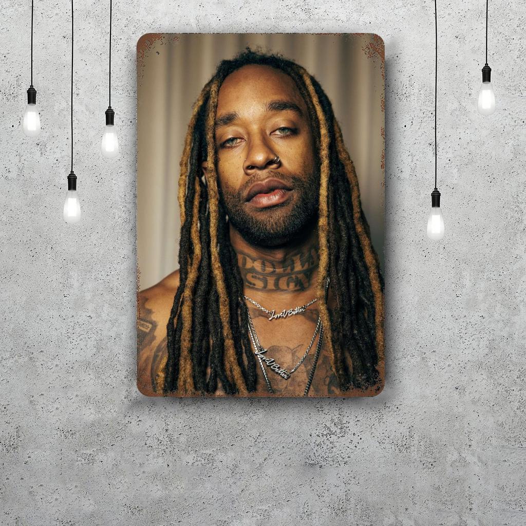 Винтажная жестяная табличка Fetty Wap Декор для дома Настенный декор Искусство Настенное панно Украшение комнаты Декор Ретро Металлическая табличка Постеры для бара
