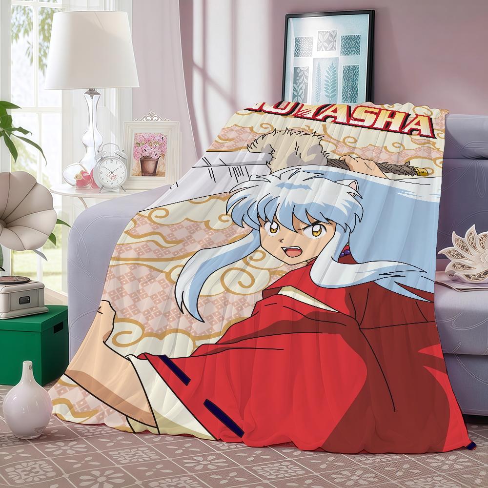 Anime Inuyasha Blanket Soft and Skin Friendly For Couch Bed Napping Bedspread All Seasons Comforter