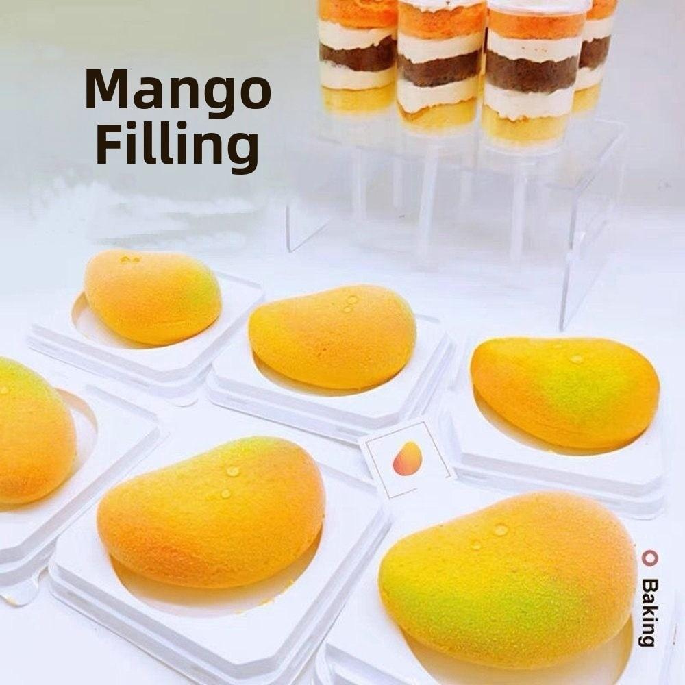 6 Cavity Realistic Fruit Baking Mold Non-toxic Mousse Cake Molds Silicone Cake Molds  Household