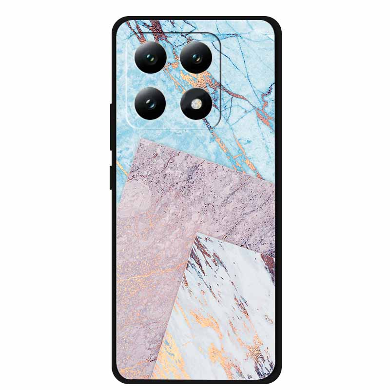 For Xiaomi 15T 5G Black Protection Scenery Printed Soft Silicone Bumper for Xiaomi 15T Pro 5G Cloud Planet Painted Bumper Coque