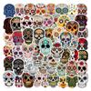 60 Pictures Dia De Los Muertos Skull Doodle Stickers Decorative Notebook Skateboard Water Cup Stickers
