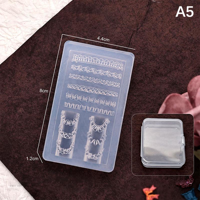 3D Silicone Relief Mold Butterfly Flower Design Nails Diy Design Nail Art Decorations Silicone Nail Mold Nail Accessories