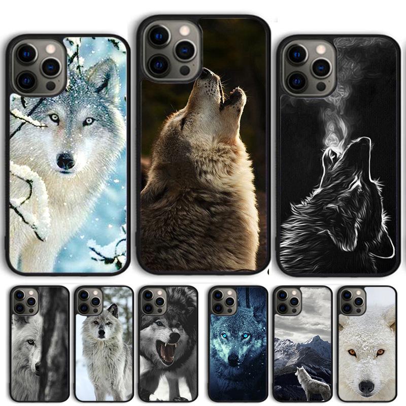 Snow Wolf Coque Shell For iPhone 17 Air 15 16 14 13 12 Pro Max 11 Pro Max Plus Phone Case Cover