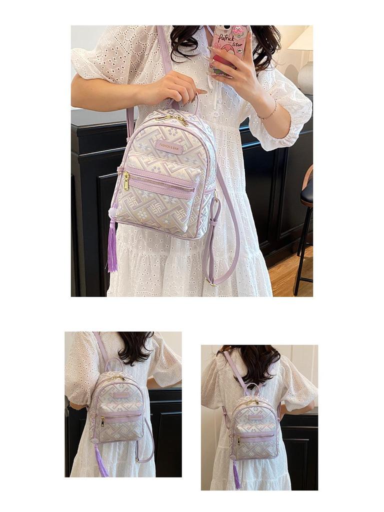 Женский стильный рюкзак Осень-Зима 2025: Большая вместимость, повседневный принт, идеально подходит для колледжа и поездок на работу