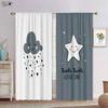 Радуга Милые Облака Звезды Серый И Белый Цвет Сочетание Печатные Шторы Спальня Гостиная Детская Комната Декоративные Шторы