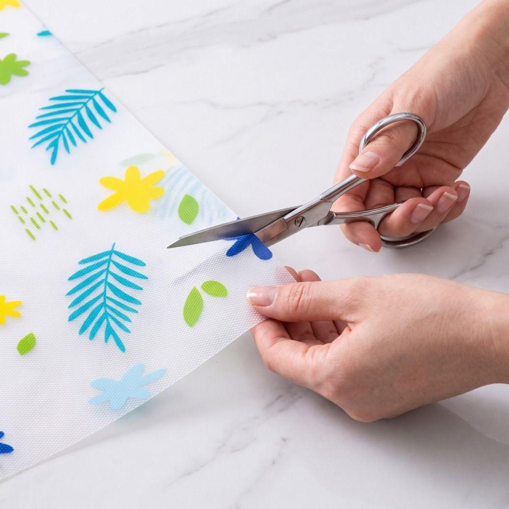 EVA Kitchen Cabinet Mat Transparent Moisture-Proof Flower Cuttable Mat Waterproof Dust-proof Insulation Mat Dining Table
