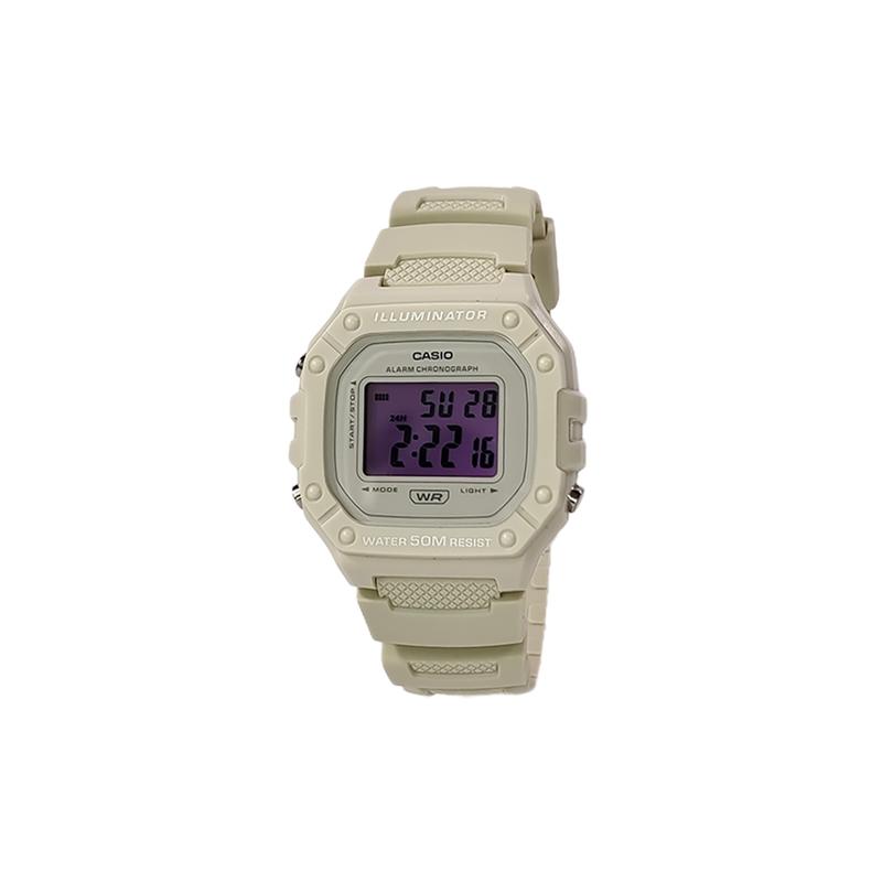 Casio Индивидуальные часы модифицированная серия водонепроницаемые 200 метров W-218HC-8AV модифицированные-облачно-плетеный тень Кварцевый полимерный ремешок я W-218HC-8AV
