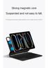 Совместима с iPad Magic Keyboard Pro 11/12.9/13 дюймов, Плавающая магнитная Bluetooth-клавиатура с семицветной подсветкой