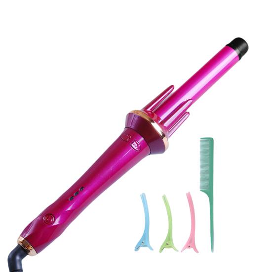 Щипцы для завивки волос, простые в использовании инструменты для укладки волос, устойчивые к ожогам, прочные электрические вращающиеся щипцы для завивки волос для дома